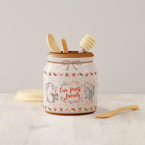 Rabbit and Squirrel - Medium Jar Jigsaw Puzzle