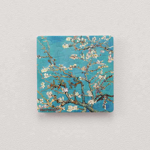 Pintoo D1254 Almond Blossom by Vincent van Gogh - 16pcs Jigsaw Puzzle Magnet