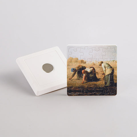 Pintoo D1255 The Gleaners by Millet - 16pcs Jigsaw Puzzle Magnet