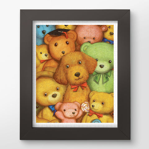 Poodle and Teddy Bears - 500 Piece Jigsaw Puzzle