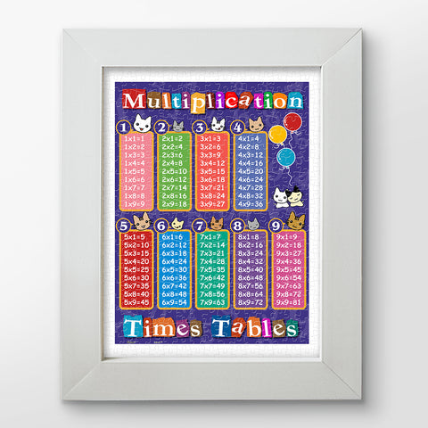 Multiplication Times Tables - 300 Piece Jigsaw Puzzle