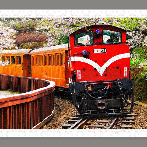 Forest Train in Alishan National Park - 1000 Piece Jigsaw Puzzle