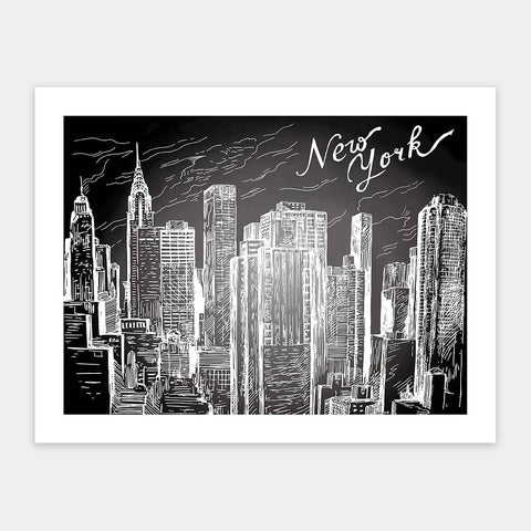 Sketches - New York City - 300 Piece Jigsaw Puzzle