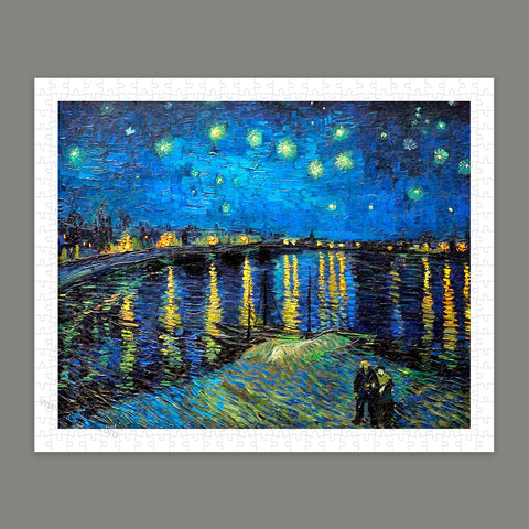 Starry Night Over the Rhone, 1888 - 500 Piece Jigsaw Puzzle