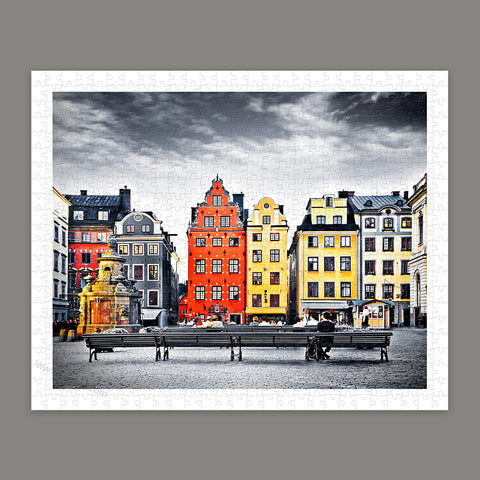 The Old Town of Stockholm, Sweden - 500 Piece Jigsaw Puzzle