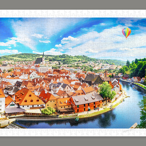 Cesky Krumlov, Czech Republic - 800 Piece Jigsaw Puzzle