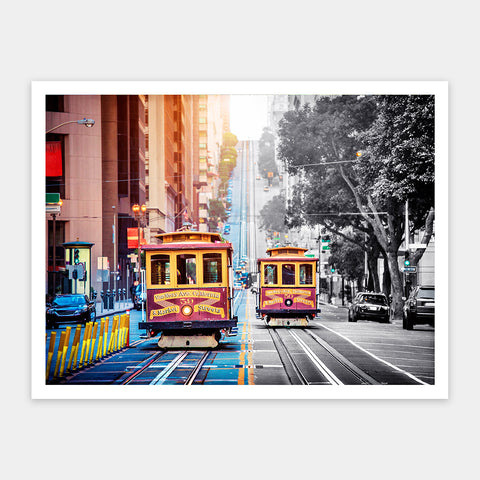 Cable Cars on California Street, San Francisco - 1200 Piece Jigsaw Puzzle