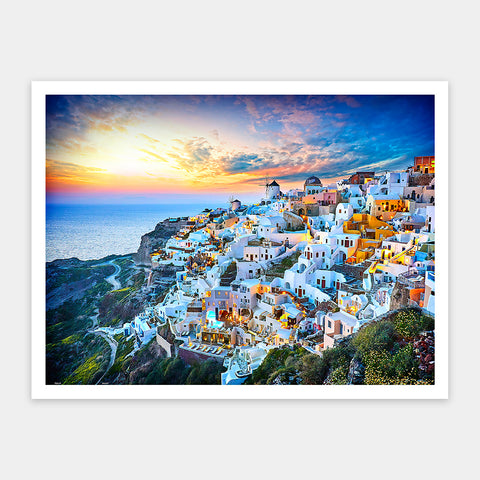 Beautiful Sunset of Greece - 1200 Piece Jigsaw Puzzle