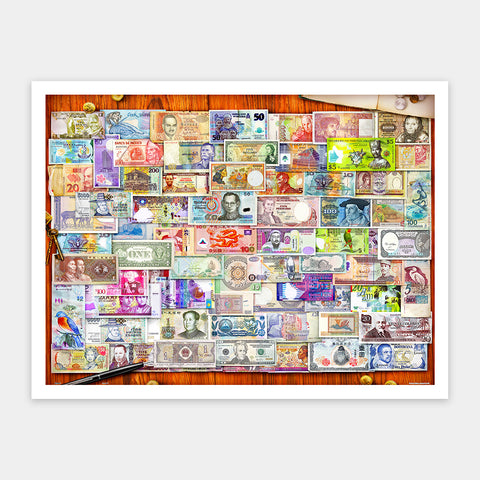 Currency of the World - 1200 Piece Jigsaw Puzzle