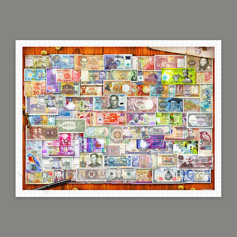 Currency of the World - 1200 Piece Jigsaw Puzzle