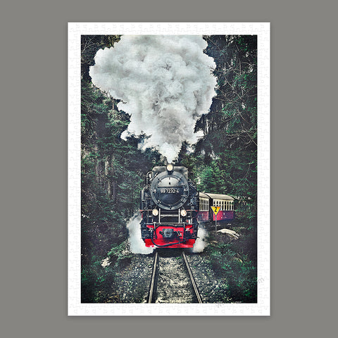 The Steam Train, Switzerland - 600 Piece Jigsaw Puzzle