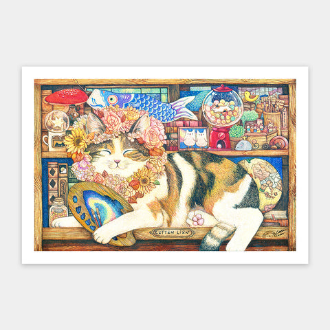 Cat Artist - 600 Piece Jigsaw Puzzle