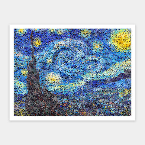 Puzzle in Puzzle - Van Gogh's Starry Night - 1200 Piece Jigsaw Puzzle