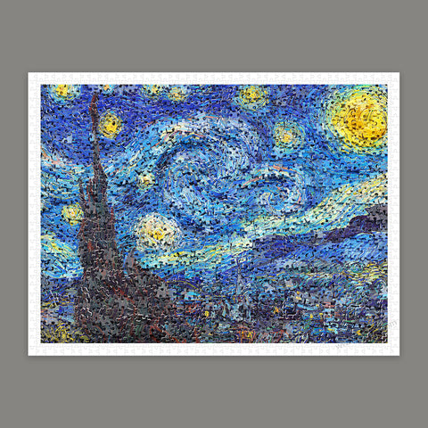 Puzzle in Puzzle - Van Gogh's Starry Night - 1200 Piece Jigsaw Puzzle