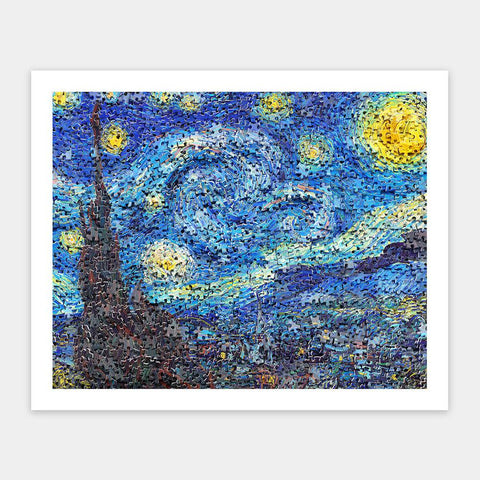 Puzzle in Puzzle - Van Gogh's Starry Night - 500 Piece Jigsaw Puzzle