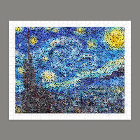 Puzzle in Puzzle - Van Gogh's Starry Night - 500 Piece Jigsaw Puzzle