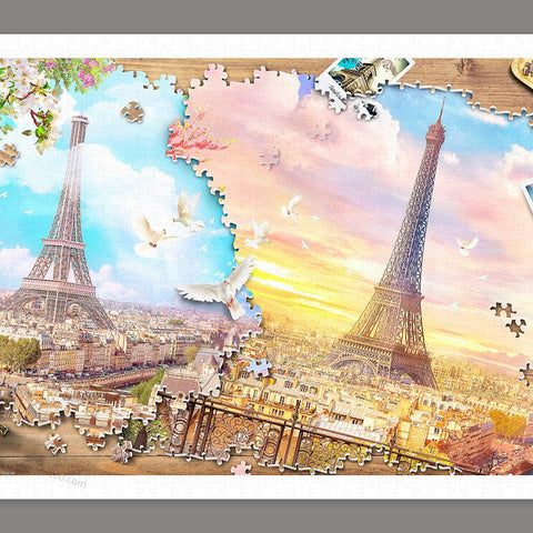 Puzzle in Puzzle - The Magnificent Eiffel Tower - 1000 Piece Jigsaw Puzzle