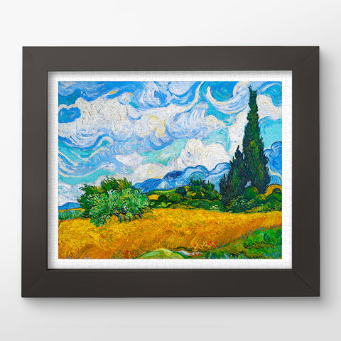 Wheat Field with Cypresses - 500 Piece Jigsaw Puzzle