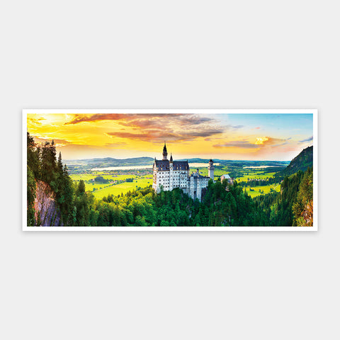 Sunset of Neuschwanstein Castle, Germany - 4000 Piece Jigsaw Puzzle