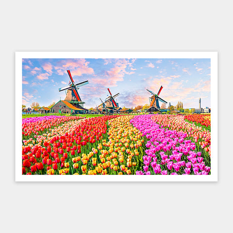 Zaanse Schans, Netherlands - 1000 Piece Jigsaw Puzzle