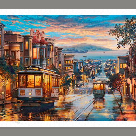 Cable Car Heavens - 1000 Piece Jigsaw Puzzle