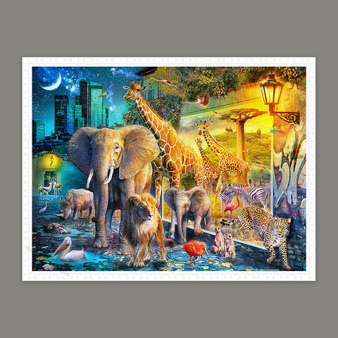 Magic Nighttime Animals - 1200 Piece Jigsaw Puzzle