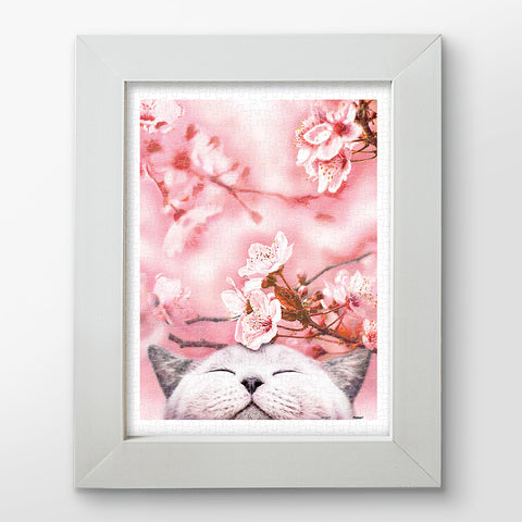 Sakura Cat - 300 Piece Jigsaw Puzzle