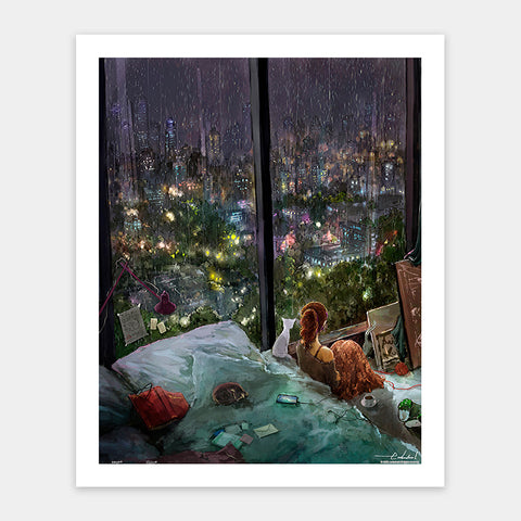 Rainy Night - 500 Piece Jigsaw Puzzle