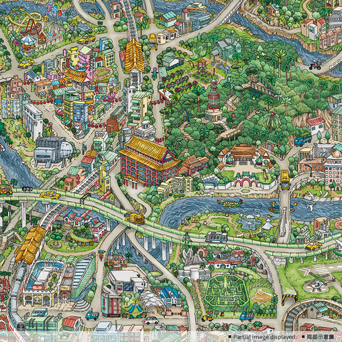 Pintoo H2546 Taipei MAP by Tom Parker - 4800 Piece Jigsaw Puzzle