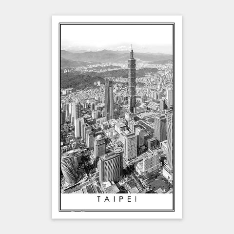 Taipei - Black and White - 1000 Piece Jigsaw Puzzle