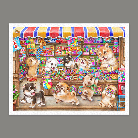 Pintoo H2825 Shiba's Candy Store by Kayomi - 1200 Piece Jigsaw Puzzle