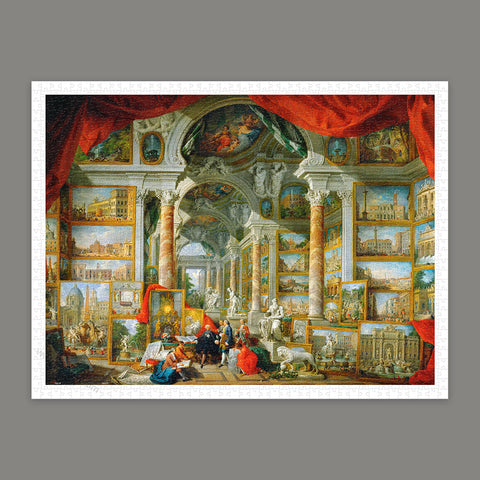 Pintoo H2843 Picture Gallery with Views of Modern Rome by Giovanni Paolo Panini - 1200 Piece Jigsaw Puzzle