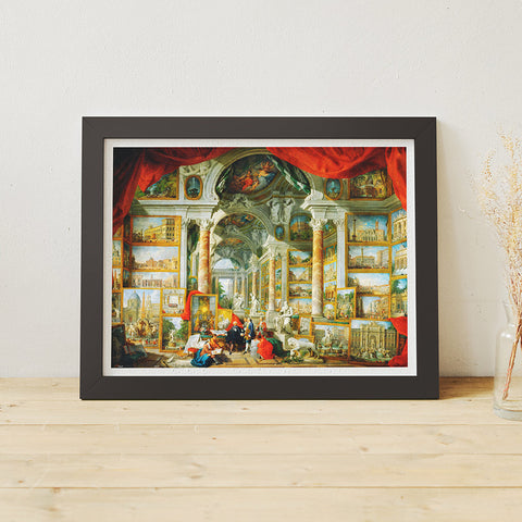 Pintoo H2843 Picture Gallery with Views of Modern Rome by Giovanni Paolo Panini - 1200 Piece Jigsaw Puzzle