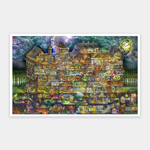 The Night House Maze - 4000 Piece Jigsaw Puzzle