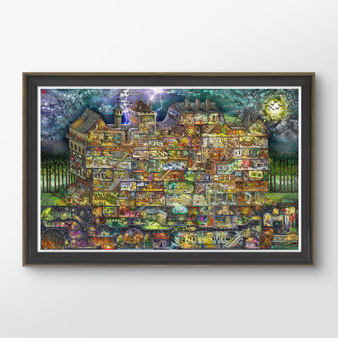 The Night House Maze - 4000 Piece Jigsaw Puzzle