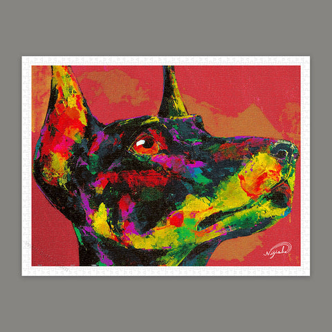 Pintoo H2999 Lovely Doberman Pinscher by NiJiSuKe - 1200 Piece Jigsaw Puzzle