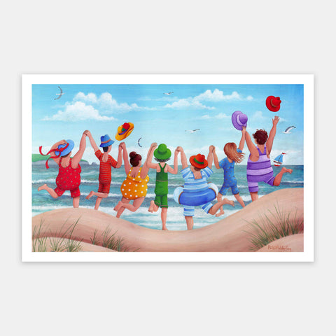 Pintoo H3273 Beach Party Rainbow Scene by Peter Adderley - 1000 Piece Jigsaw Puzzle