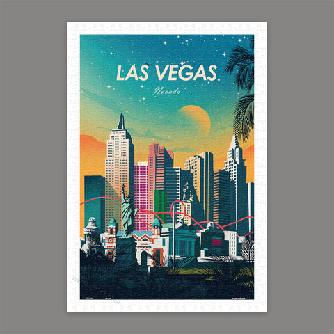 Pintoo H3303 World Travel by Studio Inception - Las Vegas - 600 Piece Jigsaw Puzzle