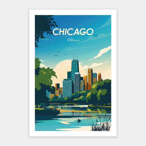 Pintoo H3304 World Travel by Studio Inception - Chicago - 600 Piece Jigsaw Puzzle