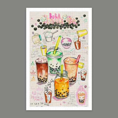 Pintoo H3339 Bubble Tea by Lucile Prache - 1000 Piece Jigsaw Puzzle