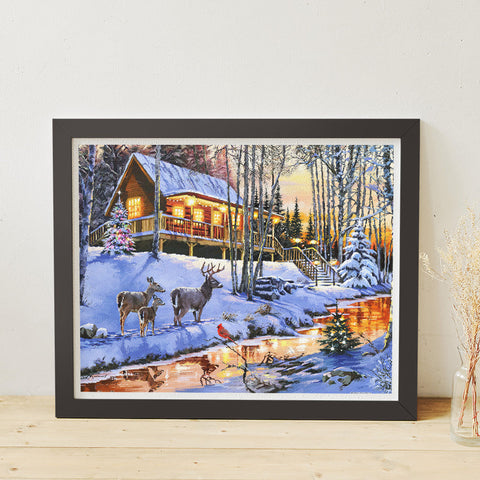 Pintoo H3395 Winter in the Woods by The Macneil Studio - 2000 Piece Jigsaw Puzzle