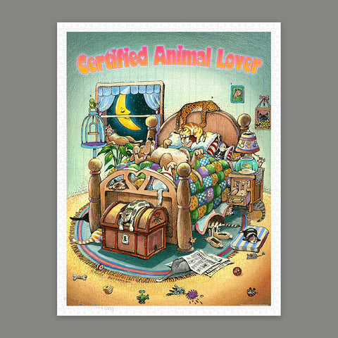 Pintoo H3467 Certified Animal Lover by Gary Patterson - 1200 Piece Jigsaw Puzzle