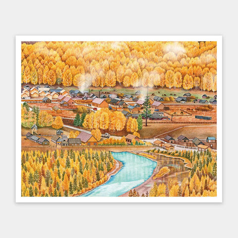 Pintoo H3535 Hemu's Autumn by SANJI - 2000 Piece Jigsaw Puzzle