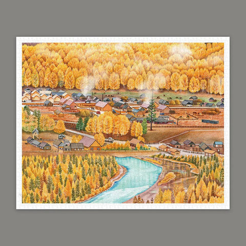 Pintoo H3535 Hemu's Autumn by SANJI - 2000 Piece Jigsaw Puzzle