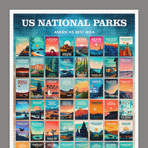 Pintoo H3786 US National Parks by Studio Inception - 4000 Piece Jigsaw Puzzle