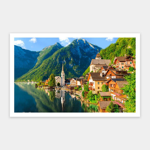 Lakeside Village of Hallstatt, Austria - 1000 Piece Jigsaw Puzzle