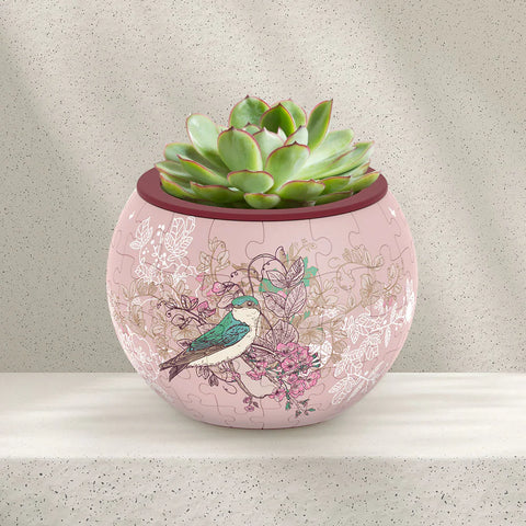 Pintoo K1100 Singing Birds and Flowers - Flower Pot Jigsaw Puzzle