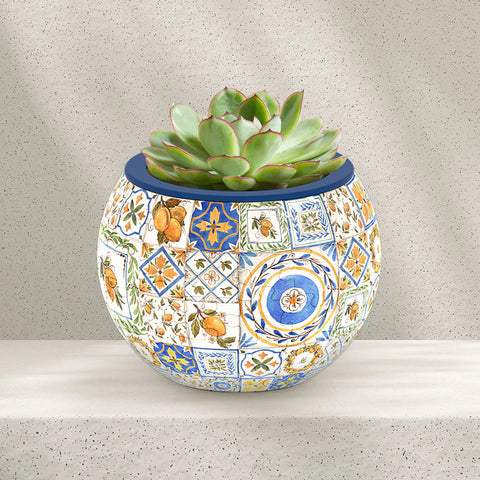 Pintoo K1104 Retro Tiles - Flower Pot Jigsaw Puzzle