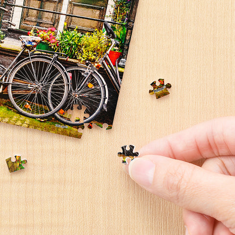 Cycling in Amsterdam, Netherlands - 150 Piece XS Jigsaw Puzzle