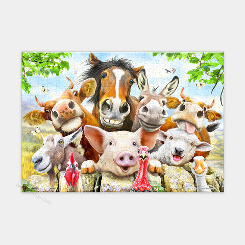 Farm Selfie - 368 Piece XS Jigsaw Puzzle